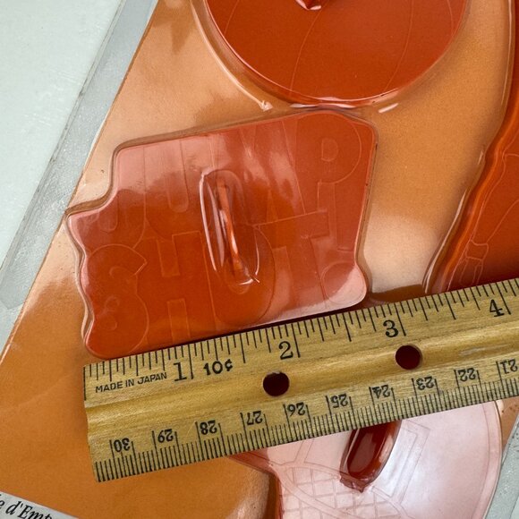 Vtg 1996 Sealed Wilton Basketball Plastic Cookie Cutter Set Decor Prop Orange - Picture 10 of 17